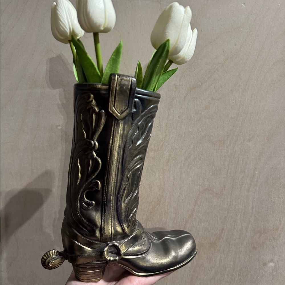 Brass Western Cowboy Boot by accurate cast